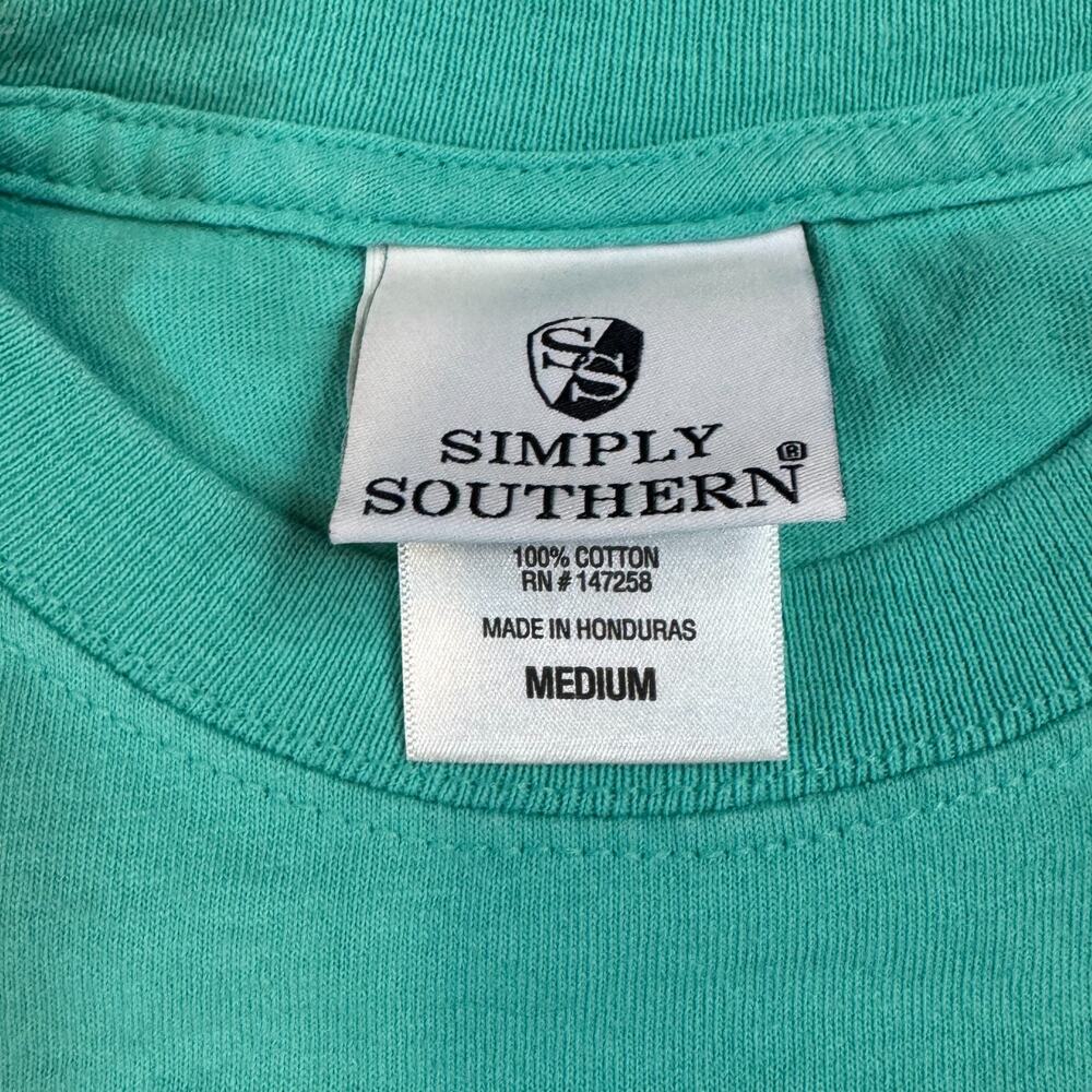 Simply Southern “Preppin for the Holidays’ Long Slv T-Shirt Women’s M Christmas - Picture 3 of 5